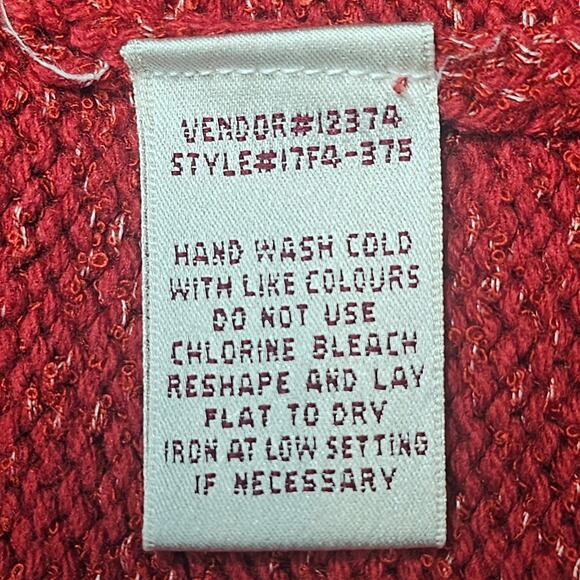 Northern Reflections Vintage Red Snowman Holiday Sweater Size L/XL - Picture 9 of 13